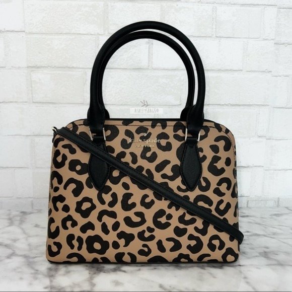 kate spade Bags Kate Spade Darcy Leopard Small Satchel Crossbody Poshmark